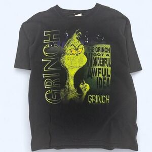 1994 Grinch tee vintage black with green accents holiday size XL